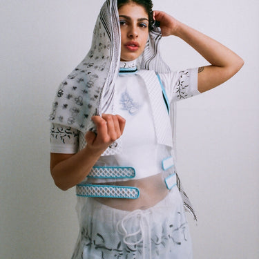 RUKHA Sheer Top/Dress WHITE