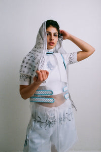 RUKHA Sheer Top/Dress WHITE